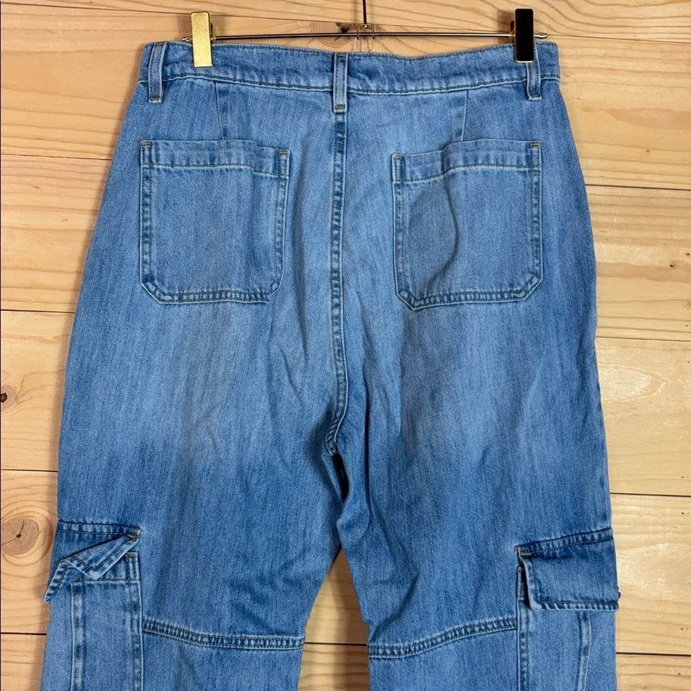 Lauren by Ralph Lauren cargo‎ style blue jeans size 10